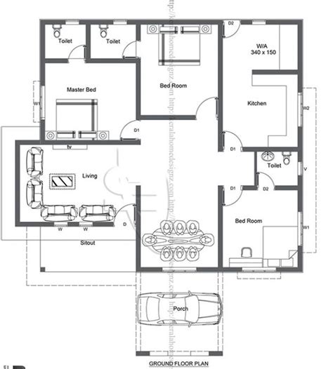 House Plans Three Bedroom Bungalow Plansmanage