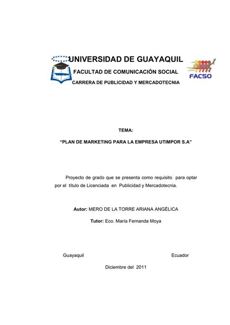 Universidad De Guayaquil Facultad De Comunicaci N Social