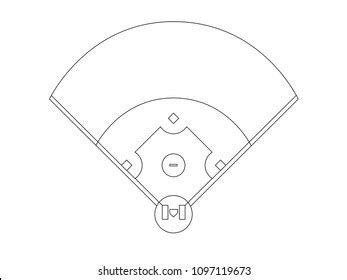 Baseball Diamond Drawing