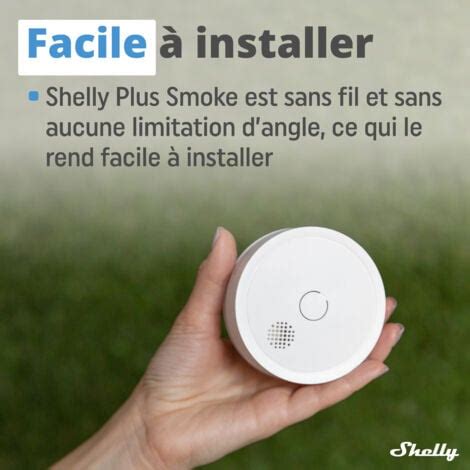 Shelly Plus Smoke Alarm D Tecteur De Fum E Connect Wi Fi Bluetooth