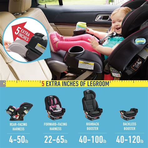 4ever 4 In 1 Convertible Car Seat Featuring Trueshield 43 Off