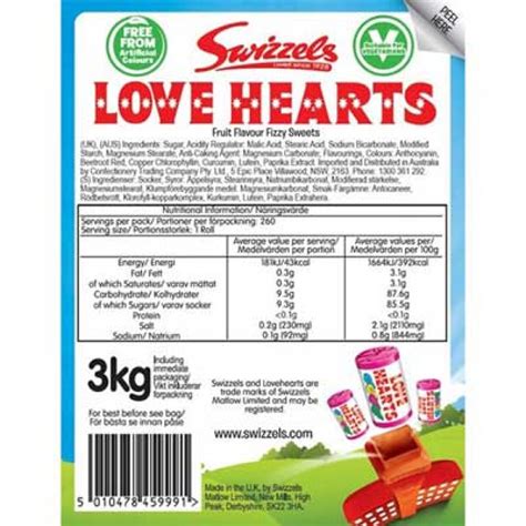 Swizzels Love Hearts Mini Rolls 3kg Planet Candy Irelands Leading