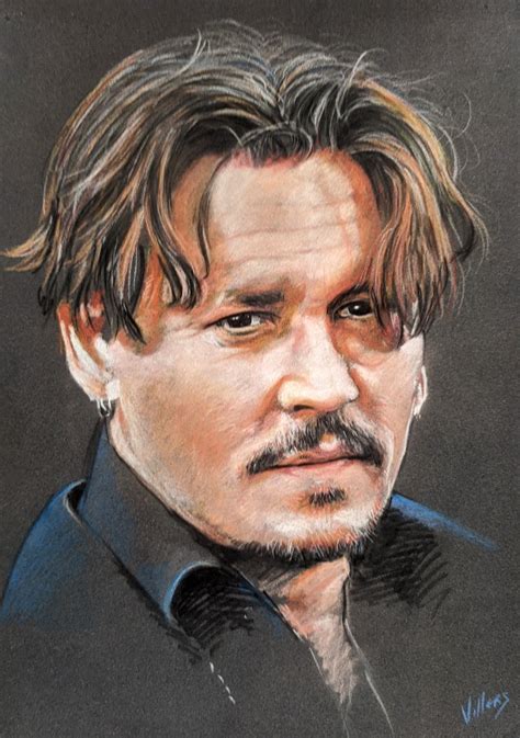 Johnny Depp Drawing By Thierry Villers Artmajeur