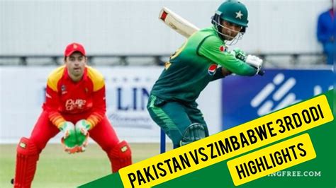 Zimbabwe Vs Pakistan Shaheens Rd Odi Full Hd Highlights Pak