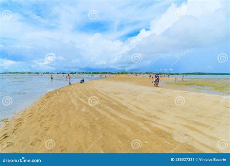 Sand Path Of Coroa Vermelha Beach Editorial Photo Image Of Santa