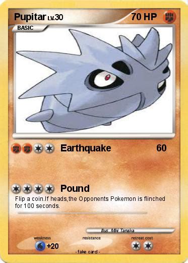 Pokémon Pupitar 48 48 - Earthquake - My Pokemon Card