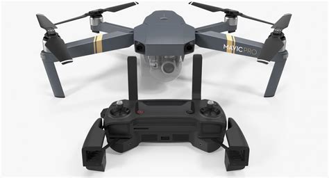 DJI Mavic Pro Quadcopter With Remote Controller 3D 3D Molier