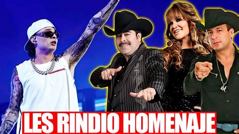 Peso Pluma Le Rinde Homenaje A Valentín Elizalde Jenny Rivera Sergio Vega Chalino Sanchez