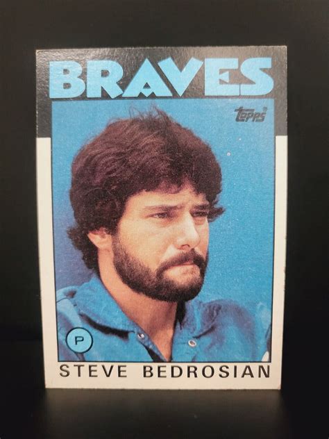 Topps Steve Bedrosian Atlanta Braves Ebay