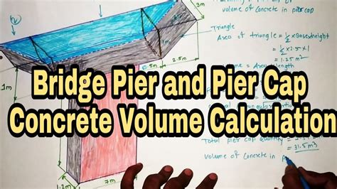 Bridge Pier And Pier Cap Concrete Volume Calculation YouTube