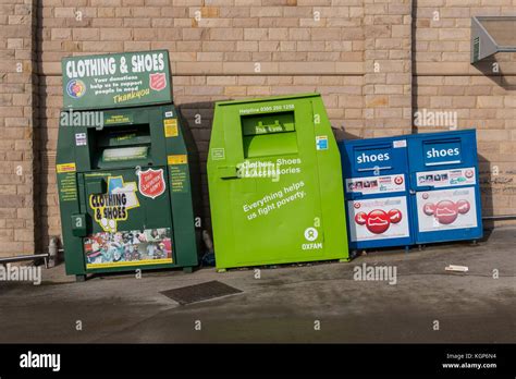 Charity Clothing Bins Hi Res Stock Photography And Images Alamy