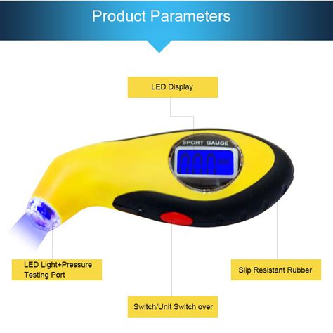 Manometer Pengukur Tekanan Ban Mobil Digital Tire Gauge LCD Barometers