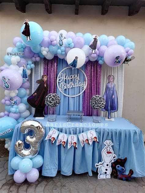 Decoración frozen 2 Frozen decoracion fiesta Cumpleaños tematico