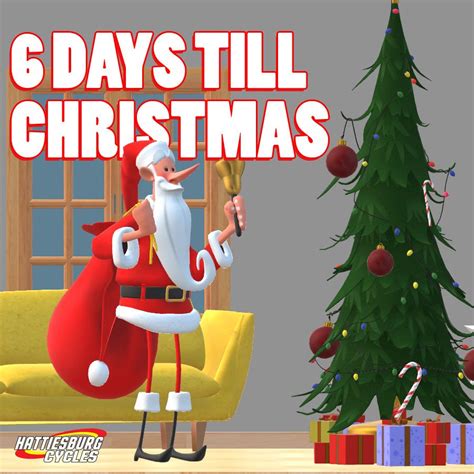 6 Days Till Christmas Happy Christmas Day Images Happy Christmas Day Days Till Christmas