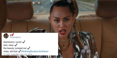 Miley Cyrus Nothing Breaks Like a Heart Music Video Tweets | PS ...
