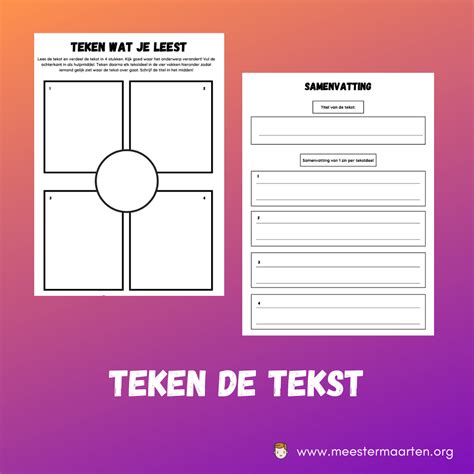 Begrijpend Lezen Tekenen Meester Maarten Lesmateriaal Voor Het