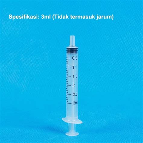 Jual Syringe Spuit Spet Suntikan Ukuran 3 ML Tanpa Jarum Takaran