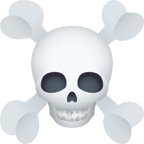 Skull Emoji Skeleton Icon Bone Graphic Macabre Icon Creepy Symbol Png