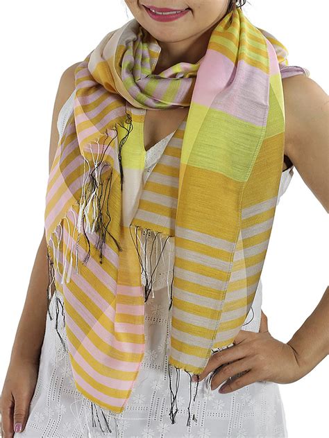 Yellow Plaid Scarves Yellow Plaid Scarf Shop Online