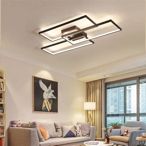 Rectangle Acrylic Aluminum Modern Led Ceiling Lights For Living Room