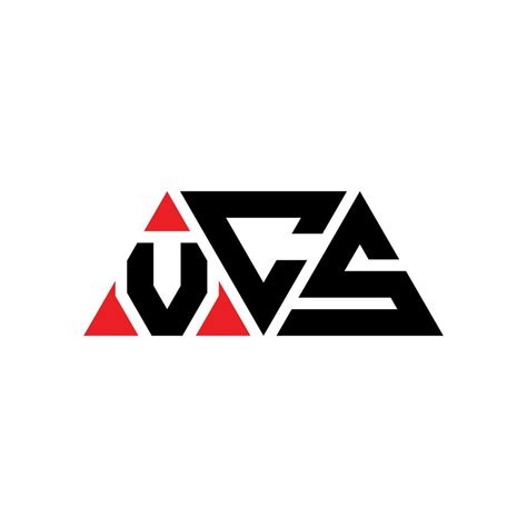 vcs triangle letter logo design  triangle shape vcs triangle logo