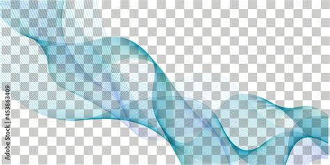 Wave Swoosh Blue And Teal Color Flow Wavy Swirl Sea Water Or Air