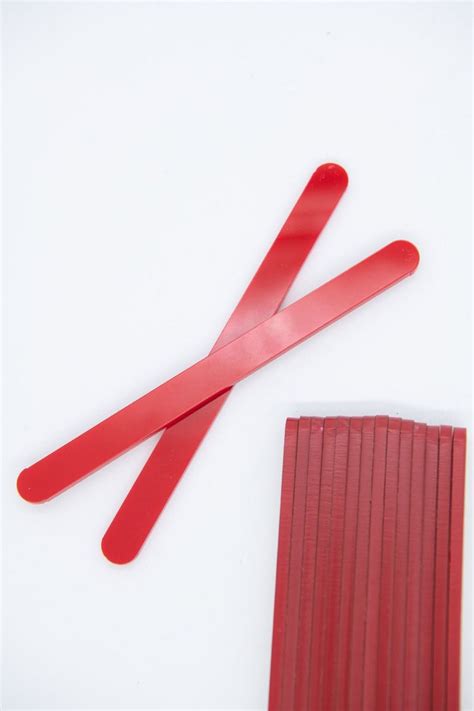 Red Acrylic Popsicle Sticks For Cakesicles Glitter Pops Cake Pops