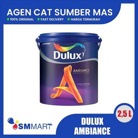 Jual Cat Tembok Interior Dulux Ambiance Tinting Bisa Request Warna