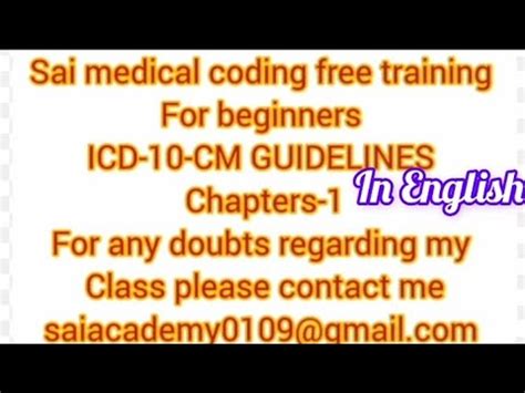 Medical Coding ICD 10 CM GUIDELINES For Beginners Chapter 1 Learn