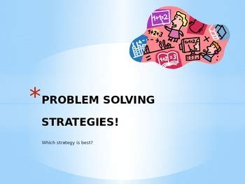 Problem Solving Strategies by Organised Chaos in the Classroom | TpT 
