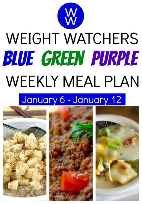 DeeDeeDoes Weight Watchers Weekly Meal Plan SmartPoints 1 6 1 12