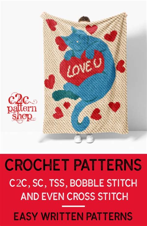 Mini C C Cat Crochet Pattern Graphgan Patterns C C Afghan Graph