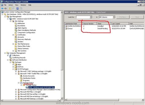 sccm package source version   dps windows screenshots