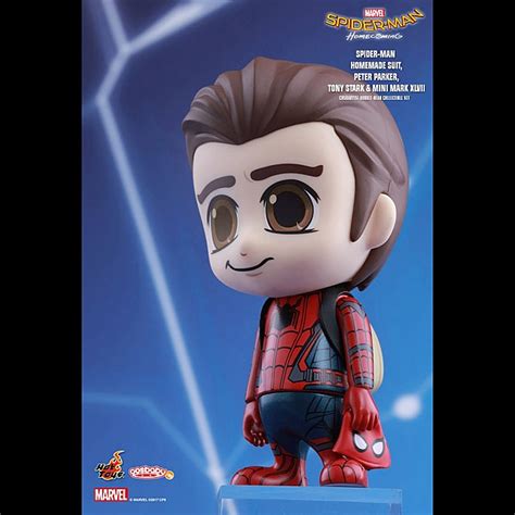 Hot Toys Spider Man Homecoming Cosbaby S Bobble Head Collectible Set
