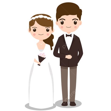 Wedding Couple Character Vector Design Free Download, Wedding Couple ...