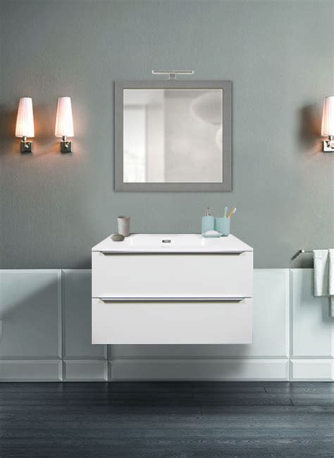 Mobile Bagno Sospeso Cm Lavabo In Ceramica Vepor