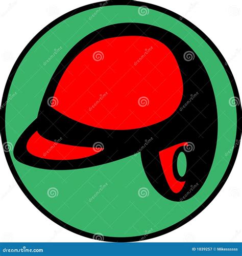 Baseball Helmet Or Hard Hat Vector Available Stock Vector