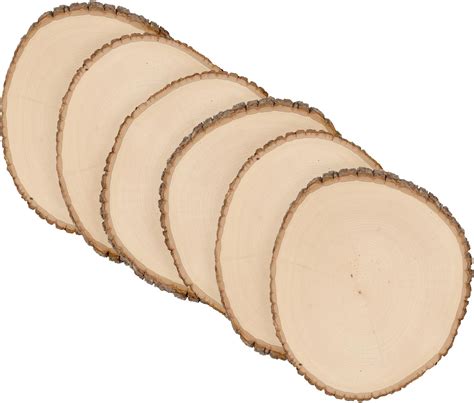 Walnut Hollow Basswood Round Extra Large With Live Edge Wood Pack Of 6 For Wood