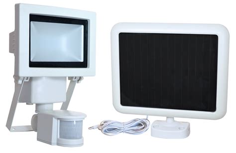 Projecteur solaire avec détecteur 630 Lumen blanc TIBELEC Leroy Merlin