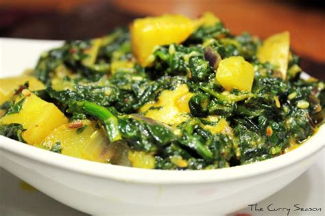 The Curry Season Til Wale Aloo Palak Sabzi