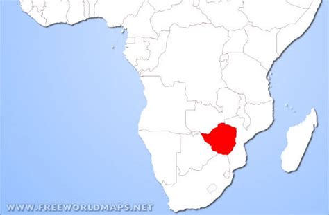 Where is Zimbabwe located on the World map?