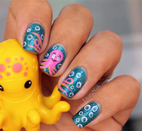 Nail Art Octopus By Lizananails On Deviantart