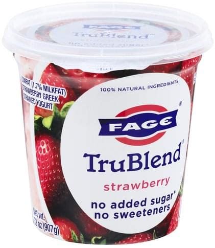 Fage Greek, Lowfat, Strawberry, Strained Yogurt - 32 oz, Nutrition ...