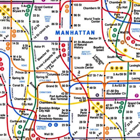 NYC Subway Map fabric - White: cityquilter.com