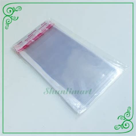 Jual Plastik Opp Bening Seal Lem Perekat Ukuran 8x15cm Kemasan Kue