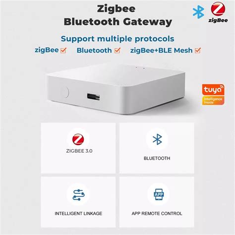 Hub Gateway Smart Home Multi Mode Zigbee 3 0 Bluetooth BLE Mesh Tuya