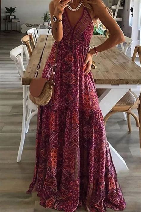 Jupe Longue Bohème Nayla Orange L Bohemian Style Skirts High