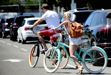 Julianne Hough In A Bikini Riding A Bike In Manhattan Beach