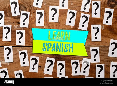 Text Sign Showing Learn Spanish Conceptual Photo To Train Writing And