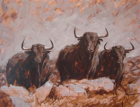 Pintura Moderna y Fotografía Artística : PINTURAS: TOROS LIDIA, TOROS ...